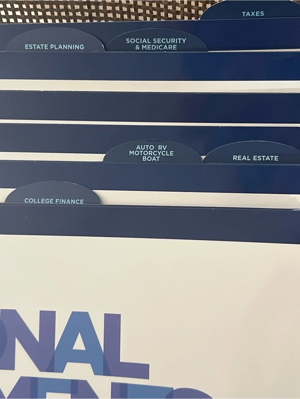 lSuze Orman Protection Portfolio filing system
